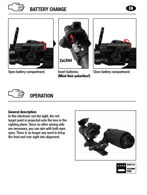 Umarex EPS3 - Red Dot PS22 & 3 fach Magnifier