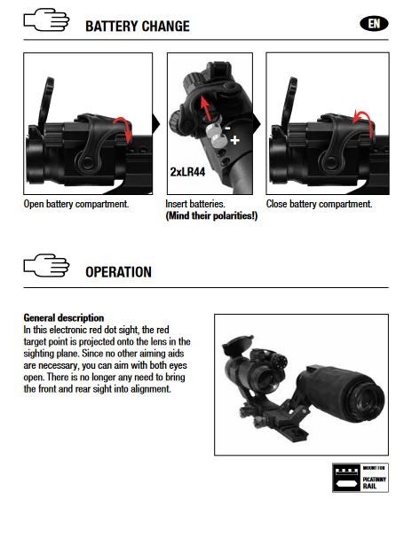 Umarex EPS3 - Red Dot PS22 y lupa triple