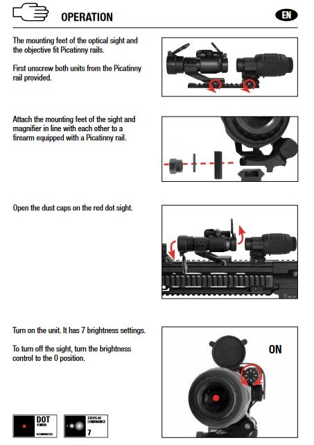 Umarex EPS3 - Red Dot PS22 & 3 fach Magnifier