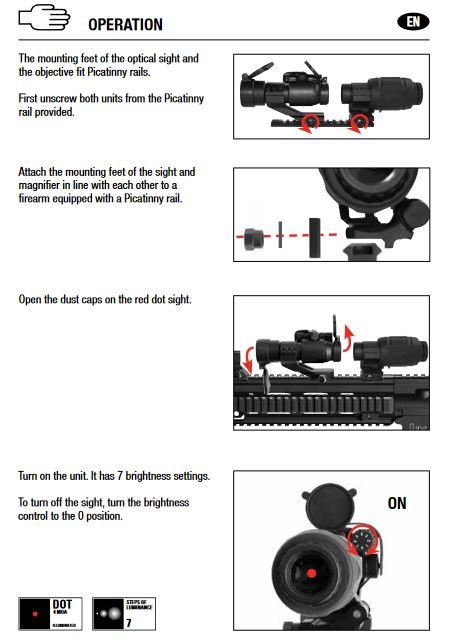Umarex EPS3 - Red Dot PS22 y lupa triple