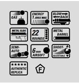 Glock 17 Gen 5 GBB wydanie francuskie – 1,0 dżula – TAN