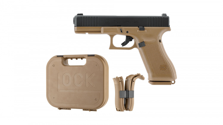 Glock 17 Gen 5 GBB Edición francesa – 1,0 julios – TAN
