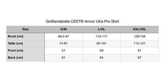 CEST Armor Ultra Pro ballistic undershirt
