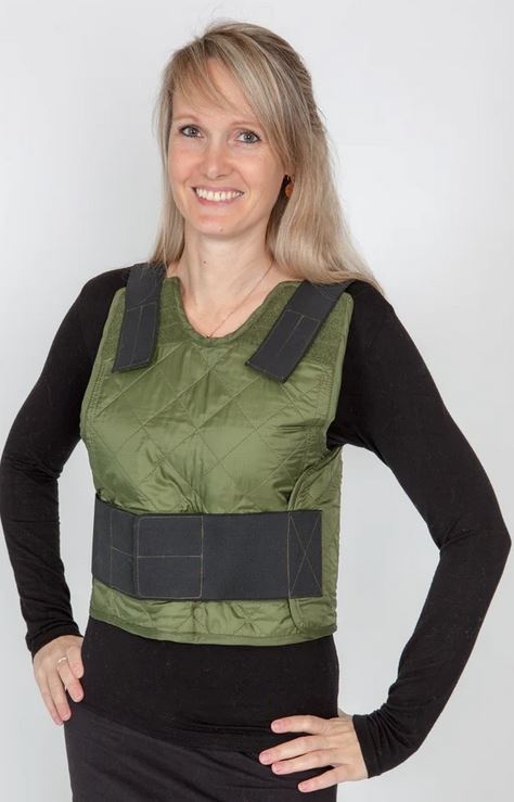 CEST Colete de proteção contra facadas Armor Basic Verde K3