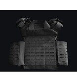 CEST Group Chaleco de protección contra puñaladas Armor Plate Carrier Lasercut Molle Tactical K3 - BK