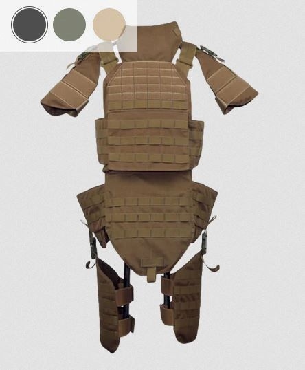 CEST kompletter ballistischer Schutzanzug US NIJ IIIa (bis .44 Mag)
