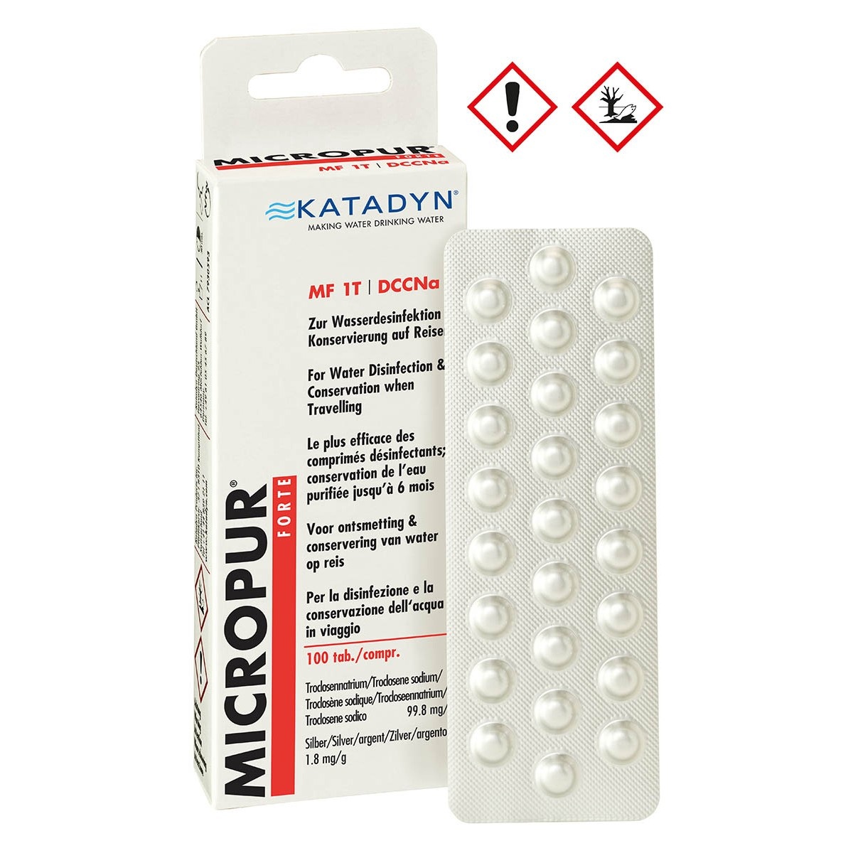 Katadyn Tratamento de água Micropur Forte MF - 100 comprimidos