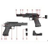 Elite Force Zestaw pistoletów Elite Force Race Gun Co2 GBB 2,0 Joules - BK