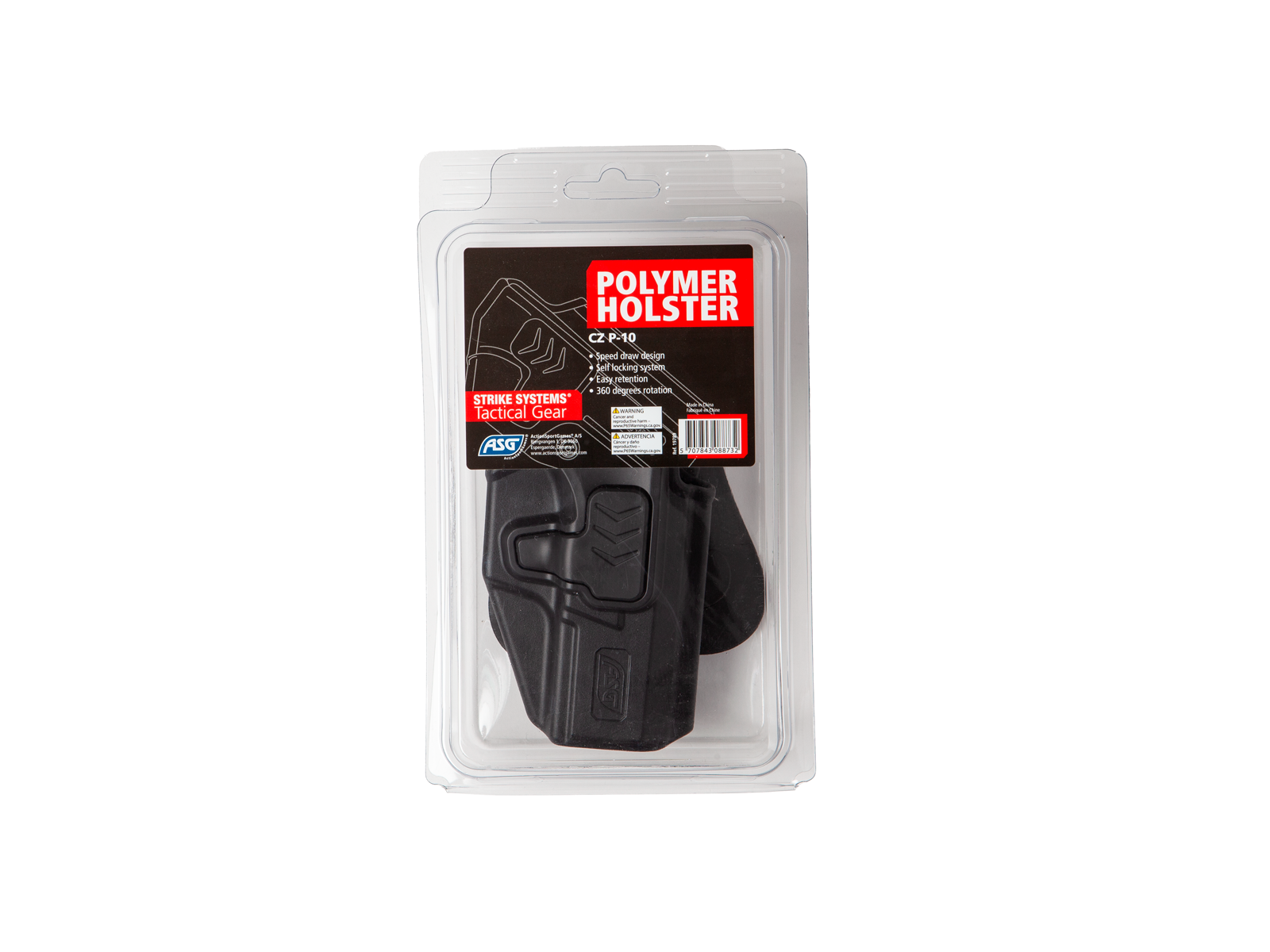 ASG ASG Polymer Holster CZ P-10C - BK