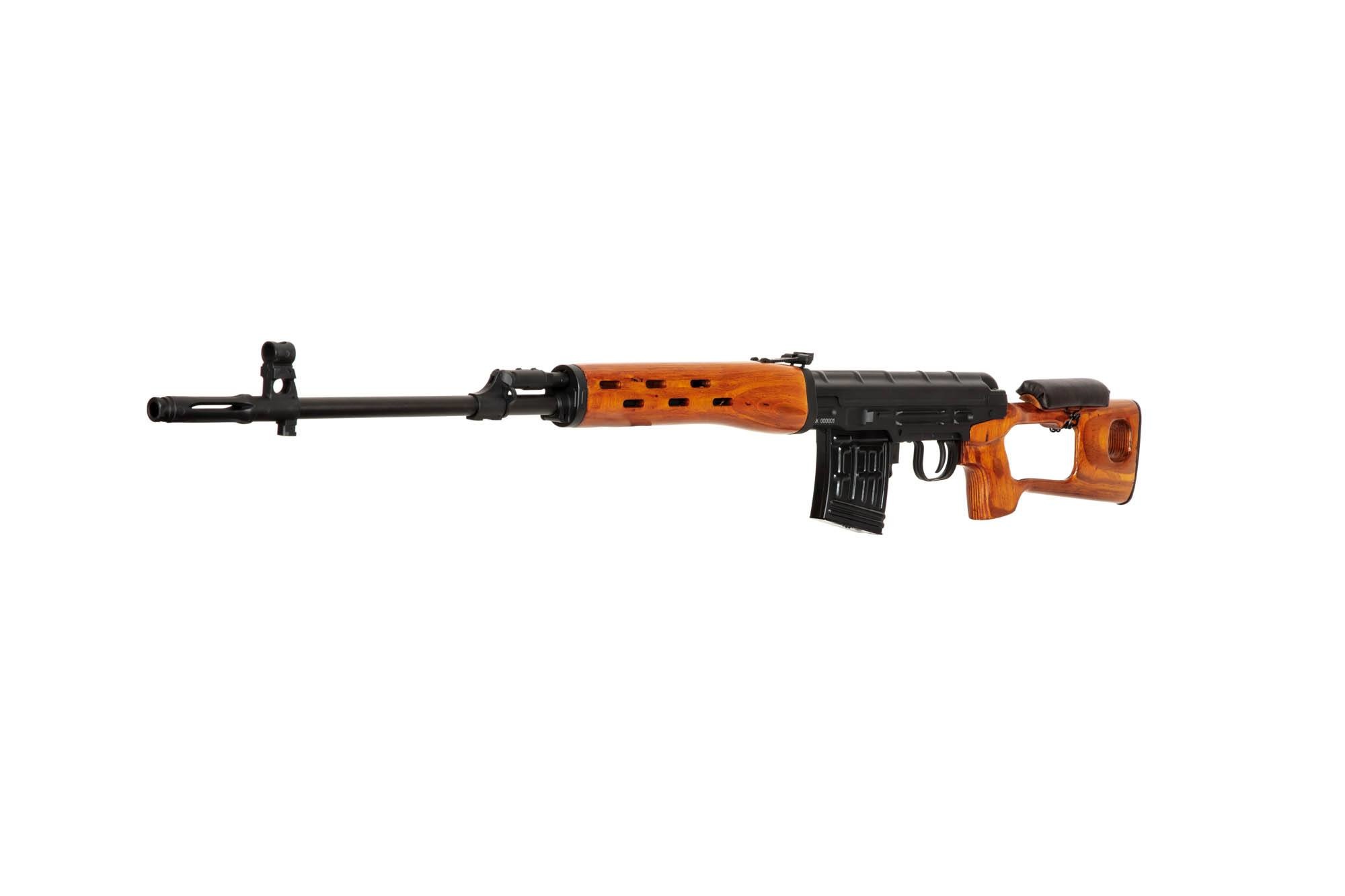 Snow Wolf SW-027 SVD Dragunov Sniper Action Bolt Ressort 1,49 Joules - Bois véritable