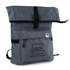 Glock Perfection Rucksack Courier Style mit Glock Logo - Grau