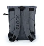 Glock Perfection Rucksack Courier Style mit Glock Logo - Grau