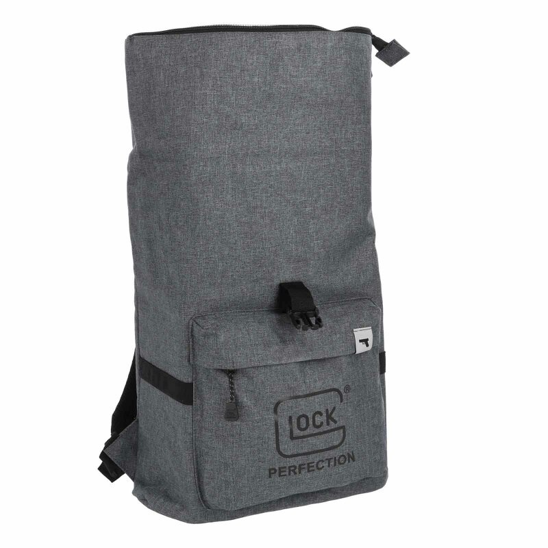 Glock Mochila Perfection estilo Courier com logotipo Glock - cinza