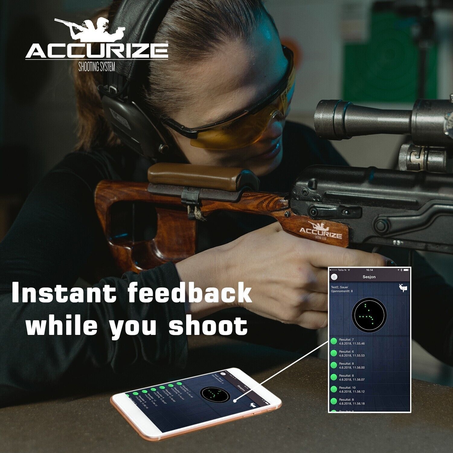 Accurize Bersaglio IPSC per sistema di tiro Accurize - 5M