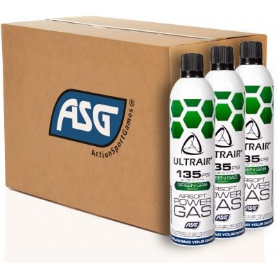 ASG Ultrair Power Gaz Vert 570ml - Carton 36 pièces