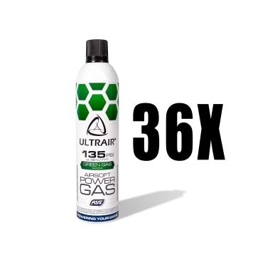ASG Ultrair Power Green Gas 570ml - Box 36 pieces
