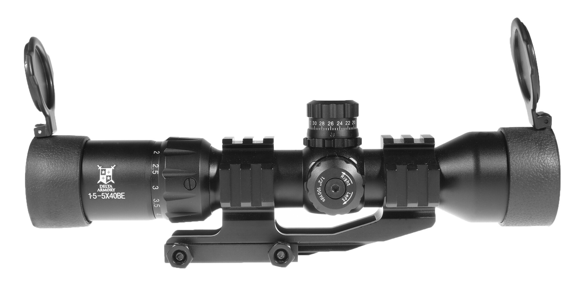 Delta Armory Cannocchiale da puntamento 1,5-5x40BE Mil-Dot illuminato