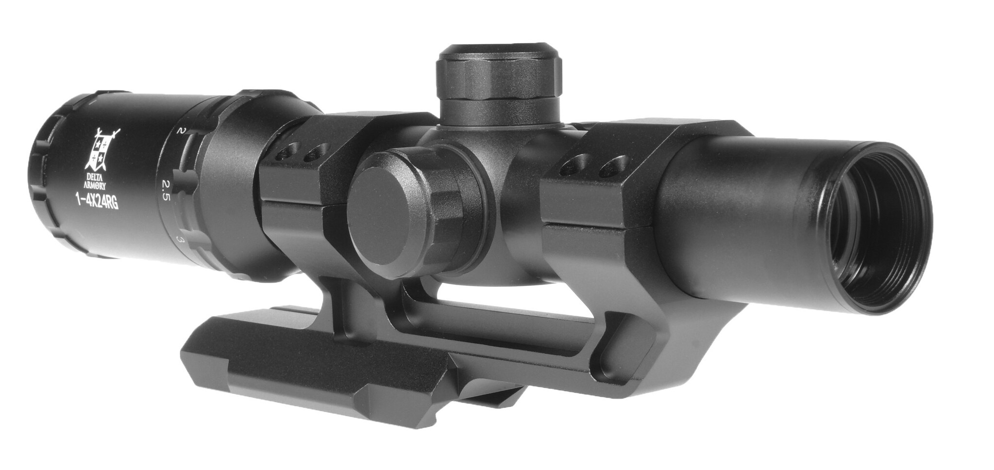 Delta Armory Zielfernrohr LPVO 1-4x24RG Mil-Dot beleuchtet