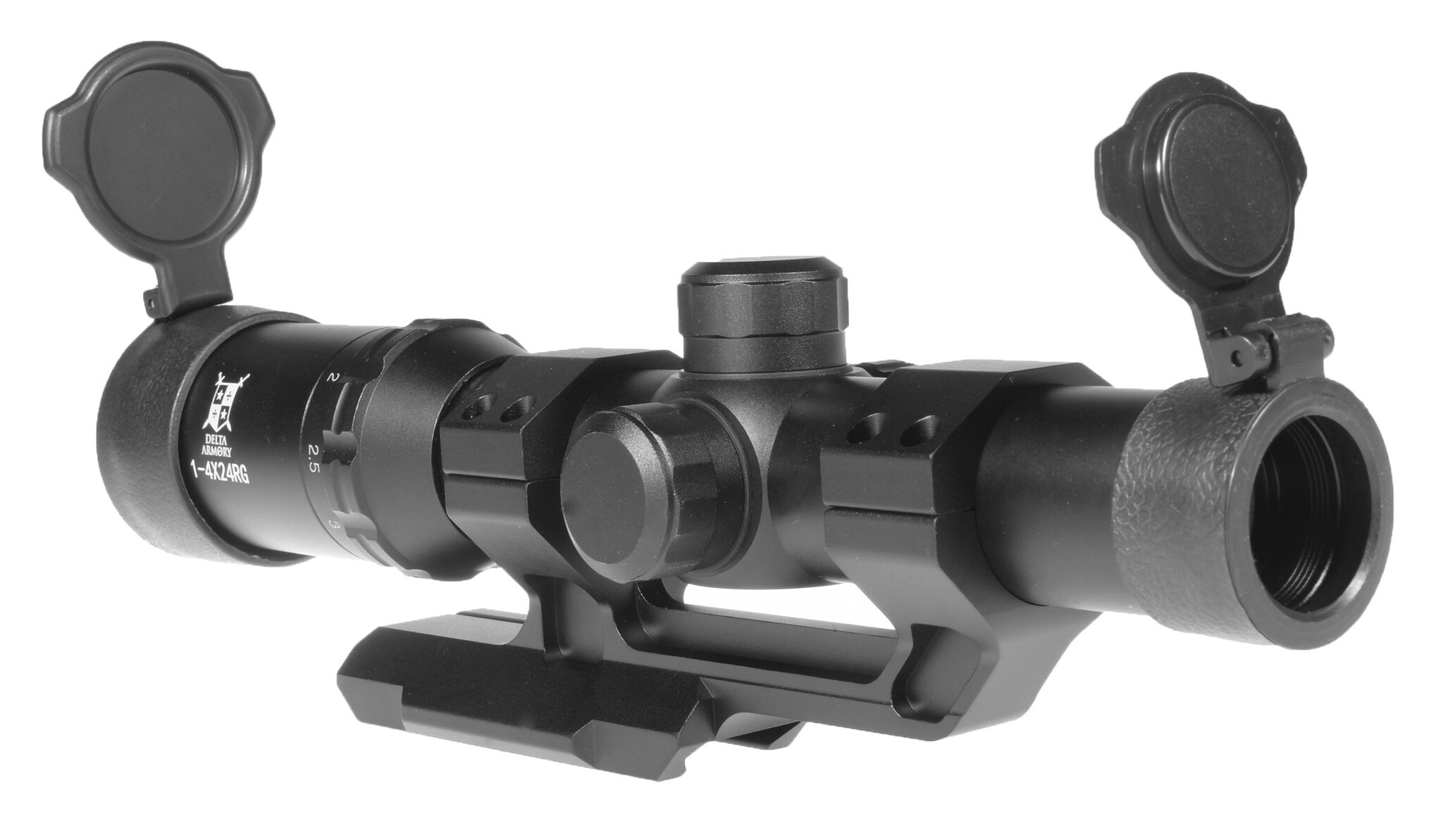 Delta Armory LPVO 1-4x24RG Mil-Dot illuminated rifle scope