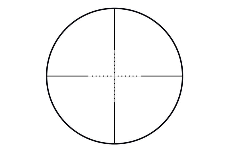 Delta Armory Mira telescópica 3-9x40 com anéis de montagem de 22 mm - BK