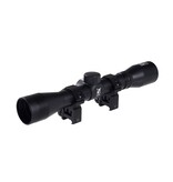 Delta Armory Mira telescópica 4x32 com anéis de montagem de 22 mm - BK