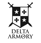 Delta Armory Mira telescópica 4x40 com anéis de montagem - BK