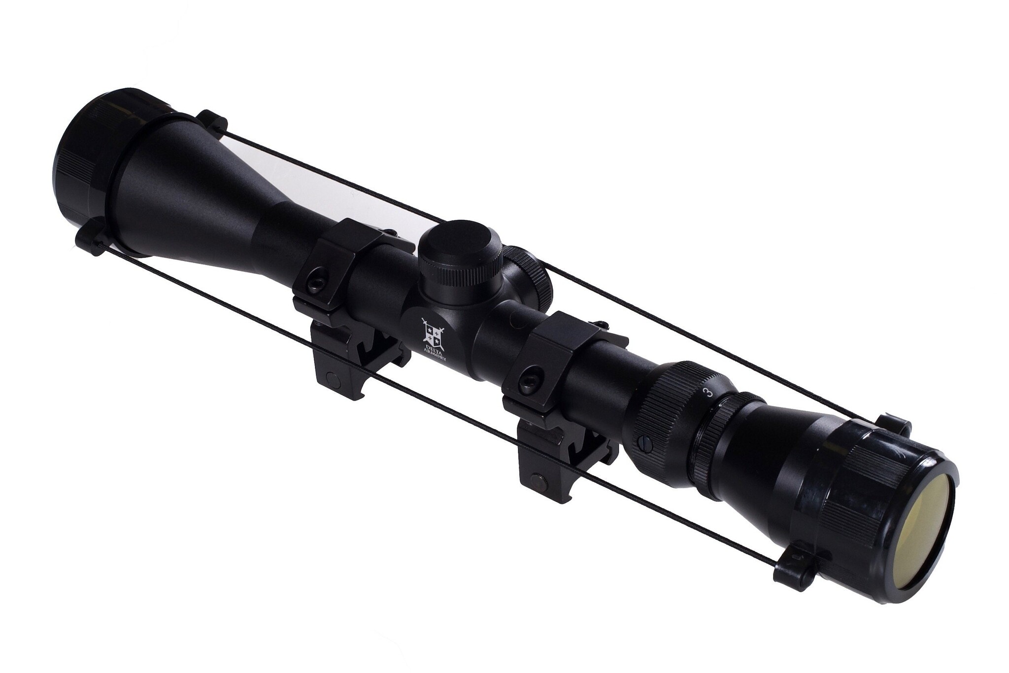 Delta Armory Cannocchiale da puntamento 3-9x40 con anelli di montaggio da 22 mm - BK
