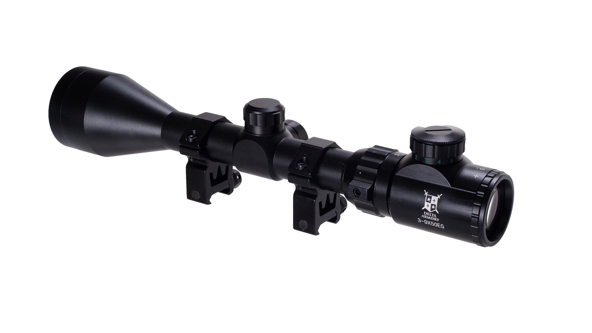 Delta Armory Luneta celownicza 3-9x50EG z pierścieniami montażowymi 22 mm - BK