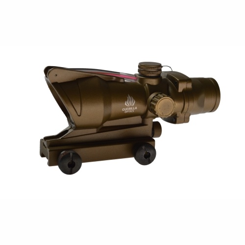 Guerilla Optics Tipo ACOG Fibra óptica con punto rojo/verde