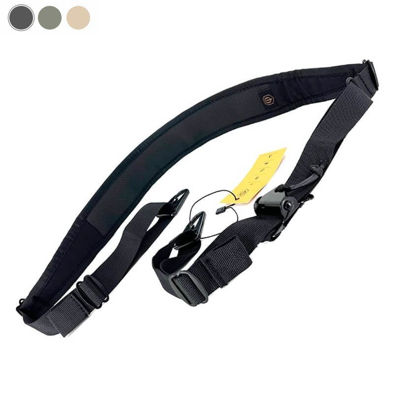 CONQUER Tactical Alça de transporte elástica de 2 pontos - BK/OD/TAN - Cópia