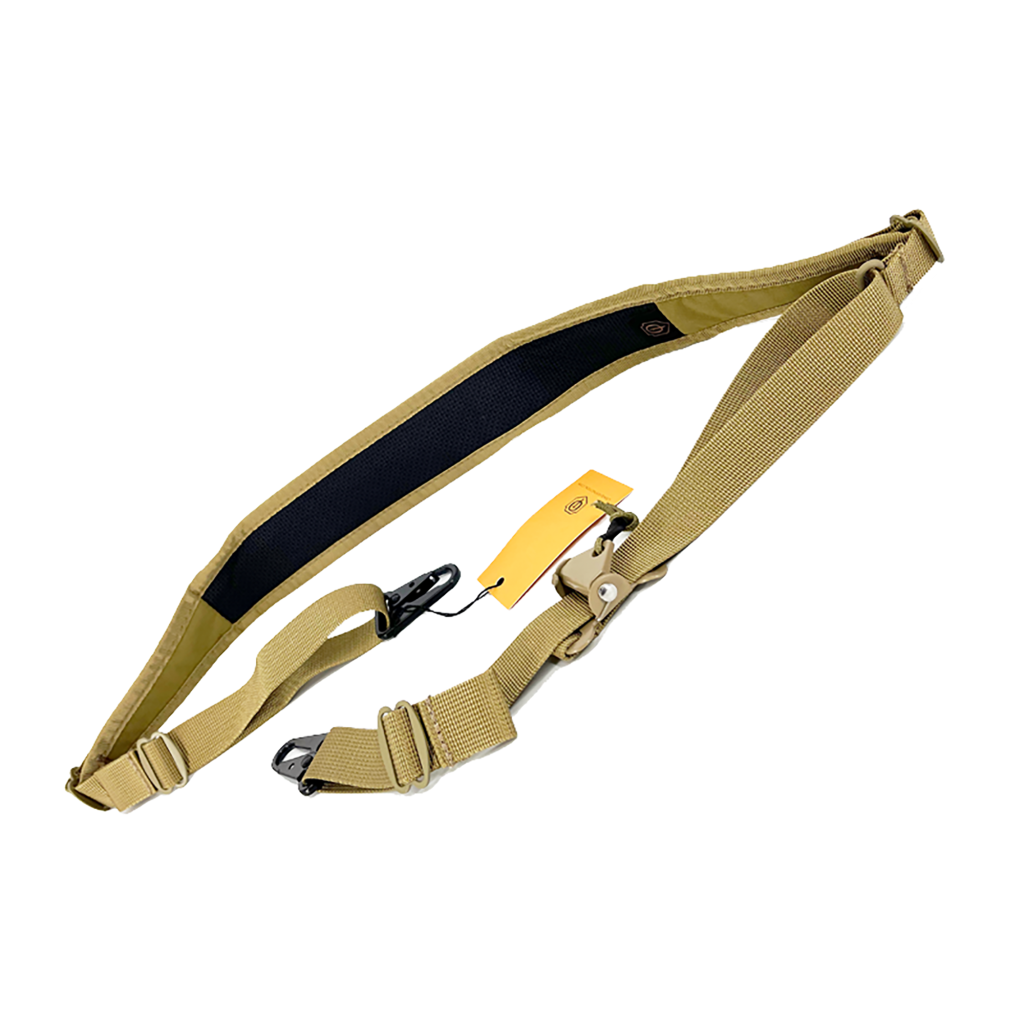 CONQUER Tactical Alça de transporte elástica de 2 pontos - BK/OD/TAN - Cópia