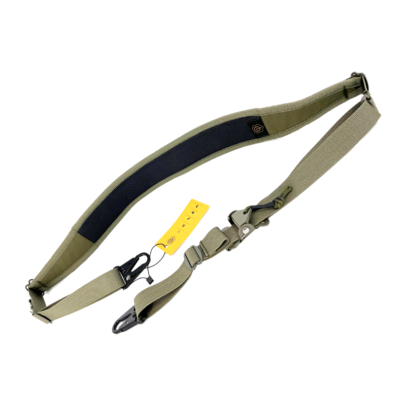 CONQUER Tactical 2 point bungee carrying strap - BK/OD/TAN - Copy