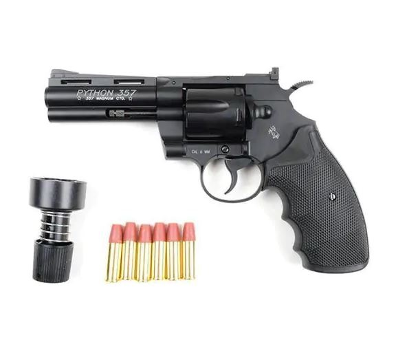 Cybergun Python .357 4 inch Co2 Revolver - 2,0 Joule - BK