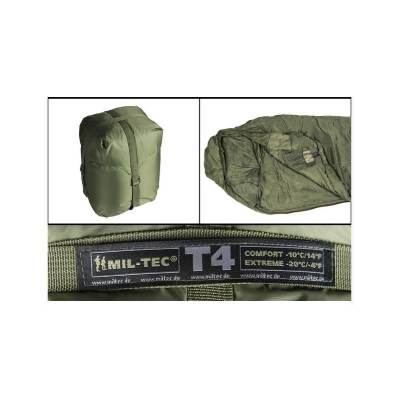 Mil-Tec Schlafsack Tactical 4 - Oliv