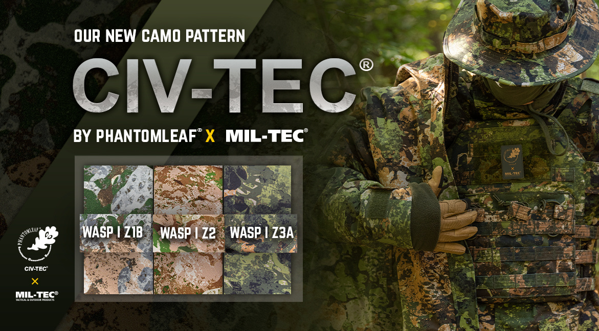 Mil-Tec Rain jacket with fleece jacket Phantomleaf WASP I Z3A