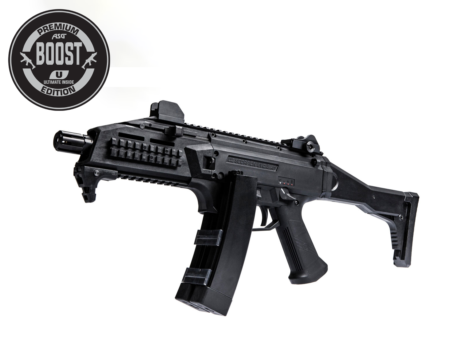 ASG CZ Scorpion EVO 3 A1 Ultimate BOOST M115 AEG 1,40 dżula - BK