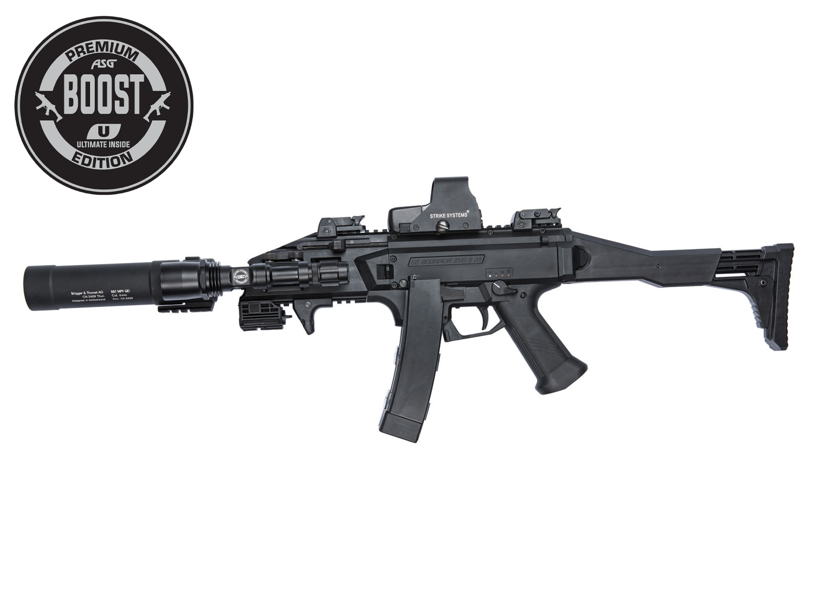 ASG CZ Scorpion EVO 3 A1 Ultimate BOOST M115 AEG 1,40 Joule - BK