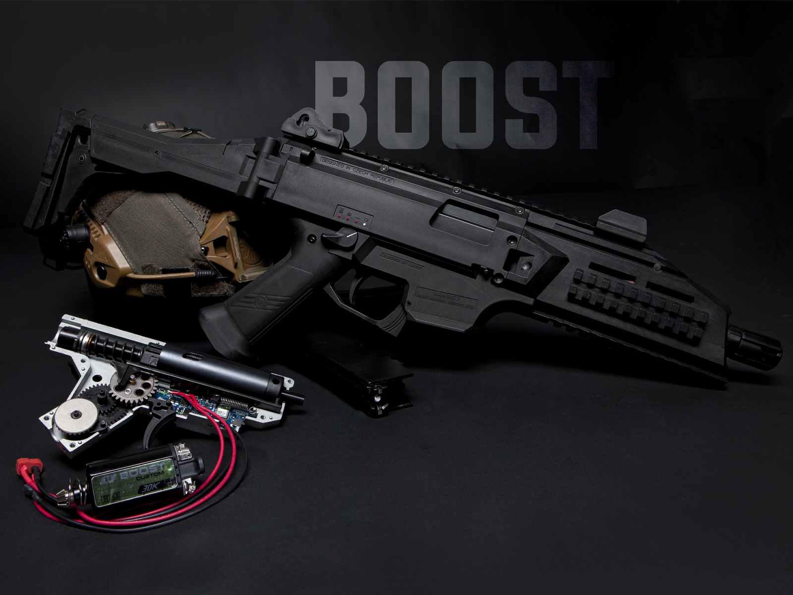 ASG CZ Scorpion EVO 3 A1 Ultimate BOOST M115 AEG 1,40 Joules - BK