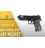 Cybergun Swiss Arms P226 Navy RTP Mosfet AEP - BK