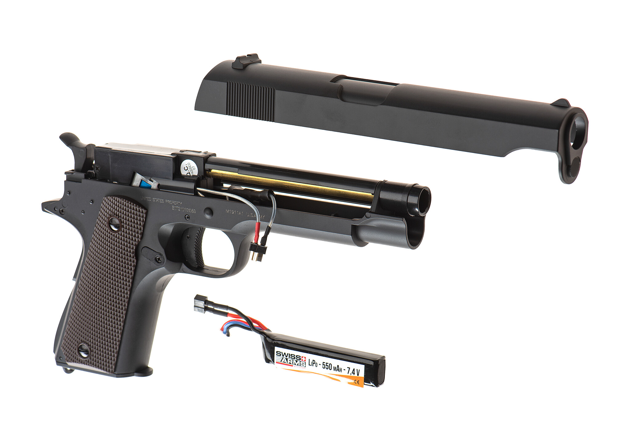 Cybergun Colt 1911 RTP Mosfet AEP-BK