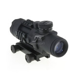 JJ Airsoft 4x32 rifle scope Mil-Dot illuminated with 3 rails