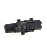 JJ Airsoft Cannocchiale 4x32 Mil-Dot illuminato con 3 binari