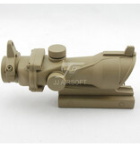 JJ Airsoft Mira telescópica ACOG Style 4×32 com Killflash