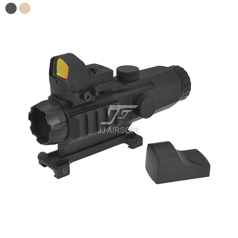 JJ Airsoft  3×24 rifle scope LPHM Mark 4 with Mini Red Dot