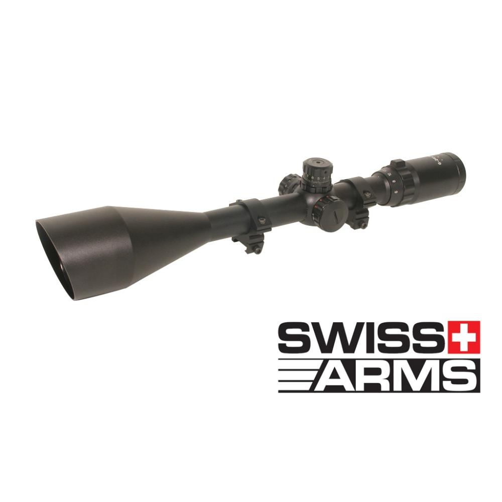 Swiss Arms Riflescope 6-24x50 Range Finder reticle illuminated