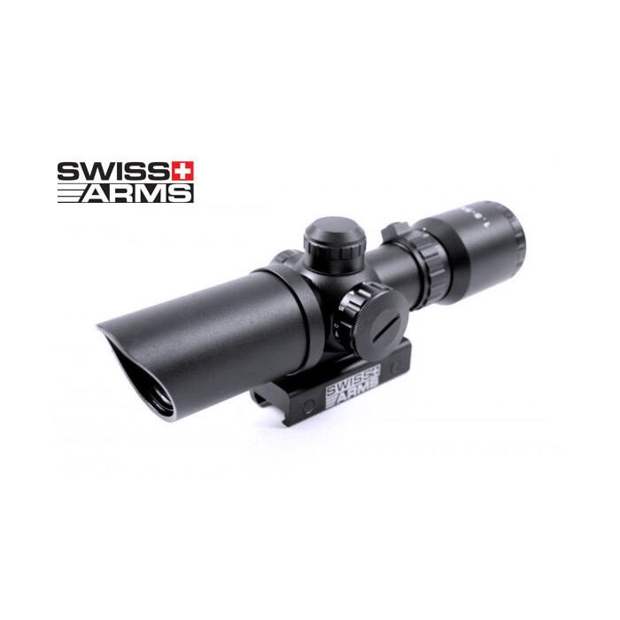 Swiss Arms Riflescope 1.5-5x32 Compact Mil-Dot reticle illuminated