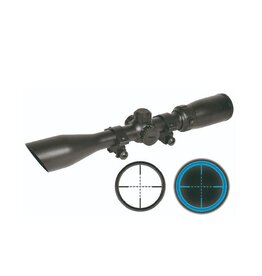 Swiss Arms Mira telescópica 3-9x40 com retículo iluminado azul