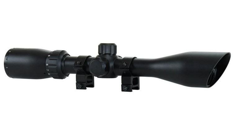 Swiss Arms Mira telescópica 3-9x40 com retículo iluminado azul