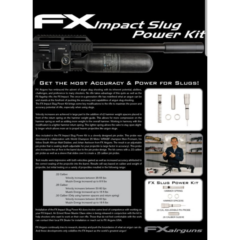 FX AirGuns  Kit d'alimentation Slug FX Panthera/Dynamic/King/DRS