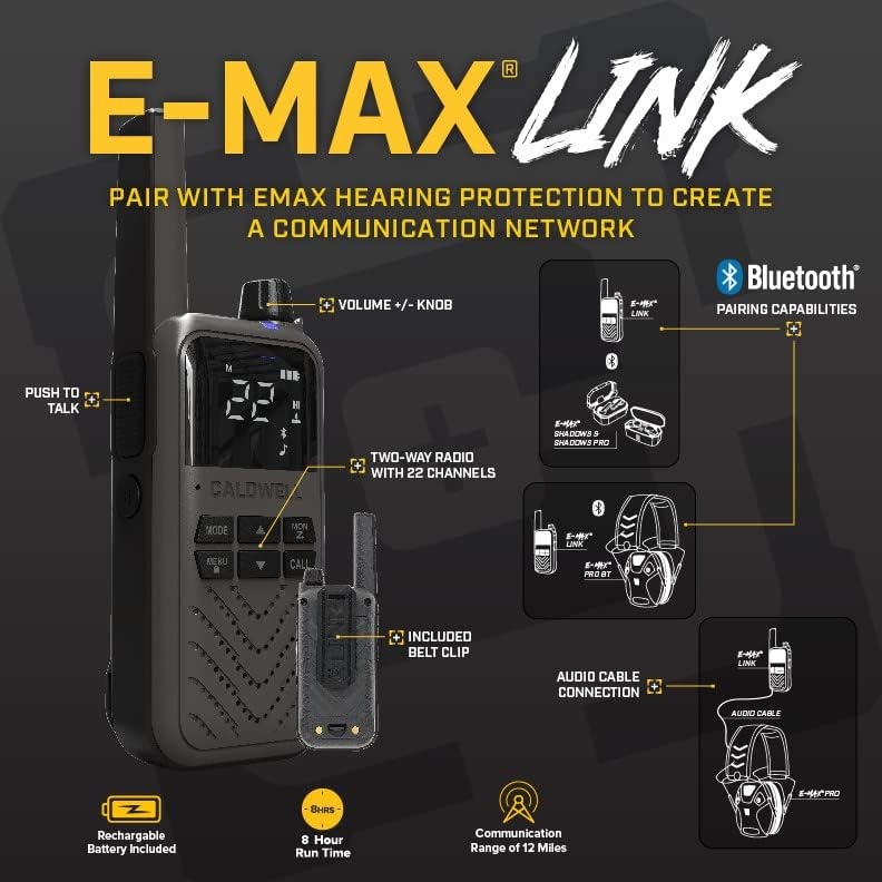 Caldwell E-MAX Link - elektroniczny domofon Bluetooth dla E-MAX Pro